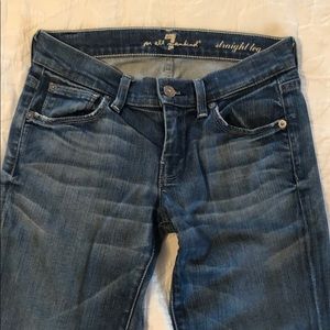 7 for all mankind straight leg jeans